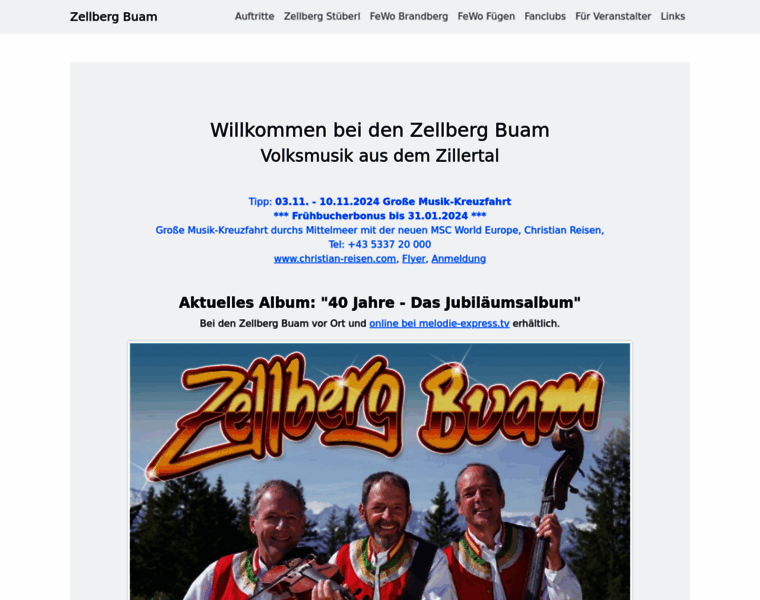 Zellbergbuam.at thumbnail
