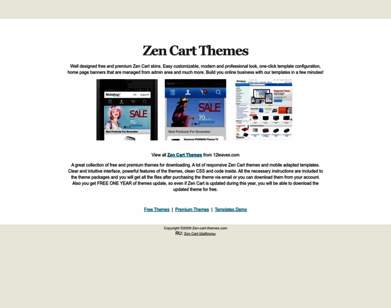 Zen-cart-themes.com thumbnail