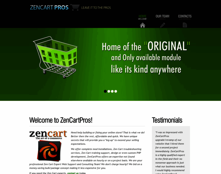 Zencartpros.com thumbnail