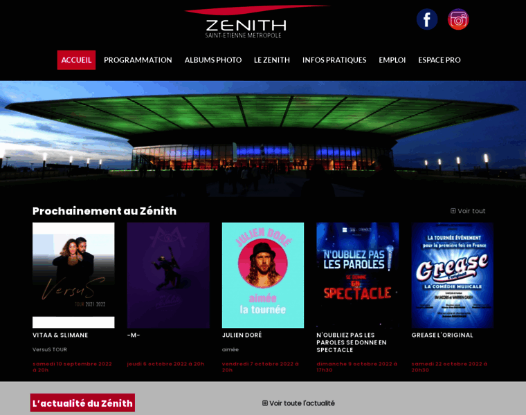 Zenith-saint-etienne.fr thumbnail