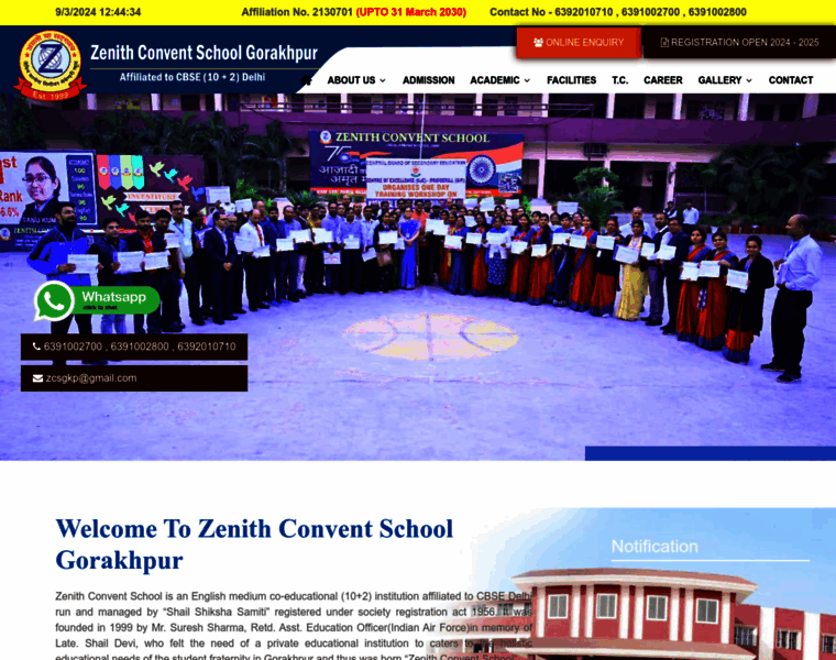 Zenithconventschoolgkp.com thumbnail