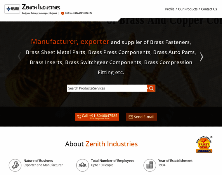 Zenithindustries.co.in thumbnail