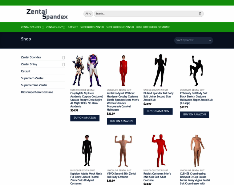 Zentai-spandex.com thumbnail