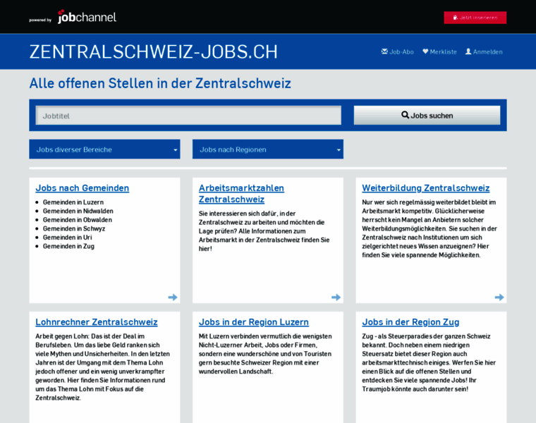 Zentralschweiz-jobs.ch thumbnail