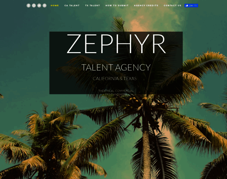 Zephyrtalentagency.com thumbnail