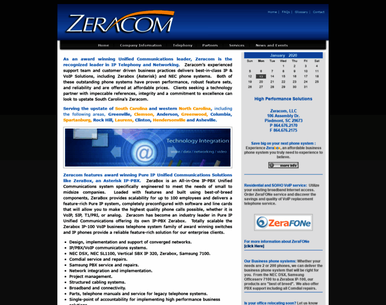 Zeracom.com thumbnail