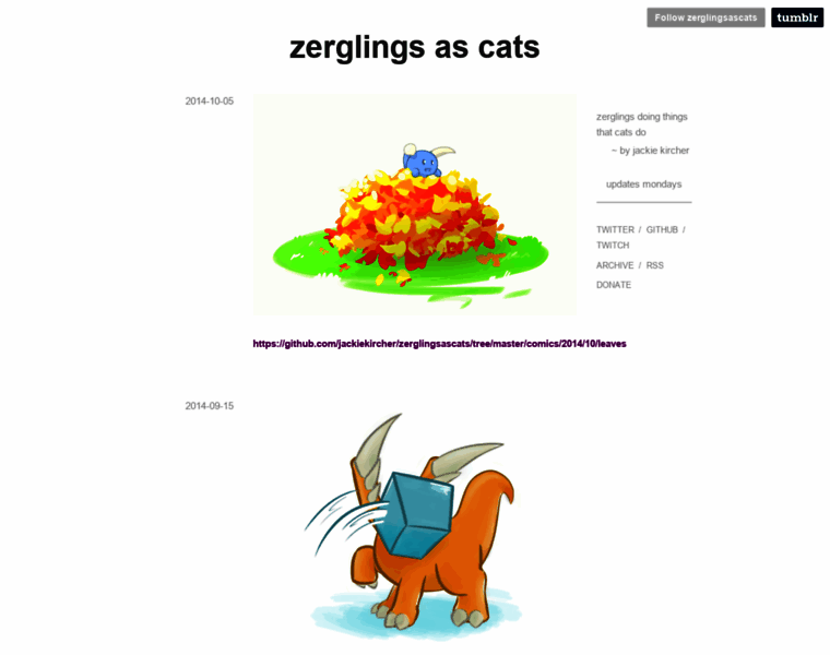 Zerglingsascats.com thumbnail