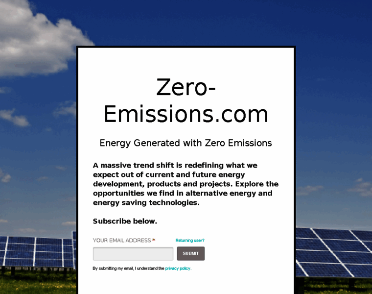 Zero-emissions.com thumbnail