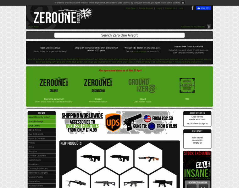 Zerooneairsoft.co.uk thumbnail