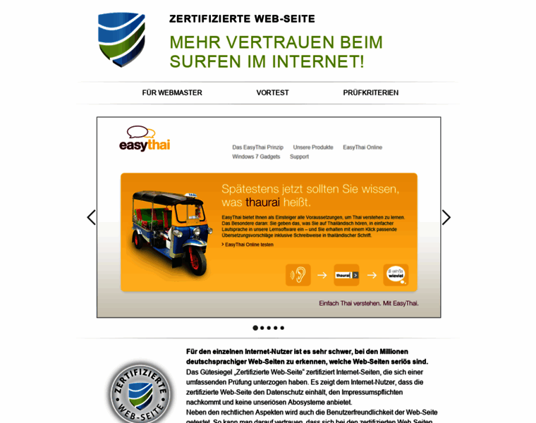 Zertifizierte-web-seite.de thumbnail