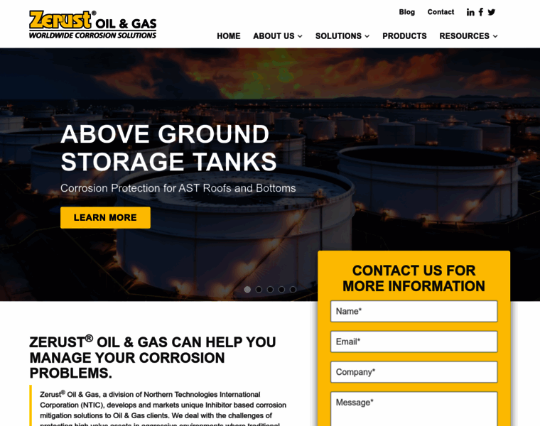 Zerust-oilgas.com thumbnail