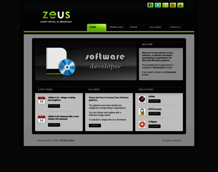 Zeus-software.com thumbnail