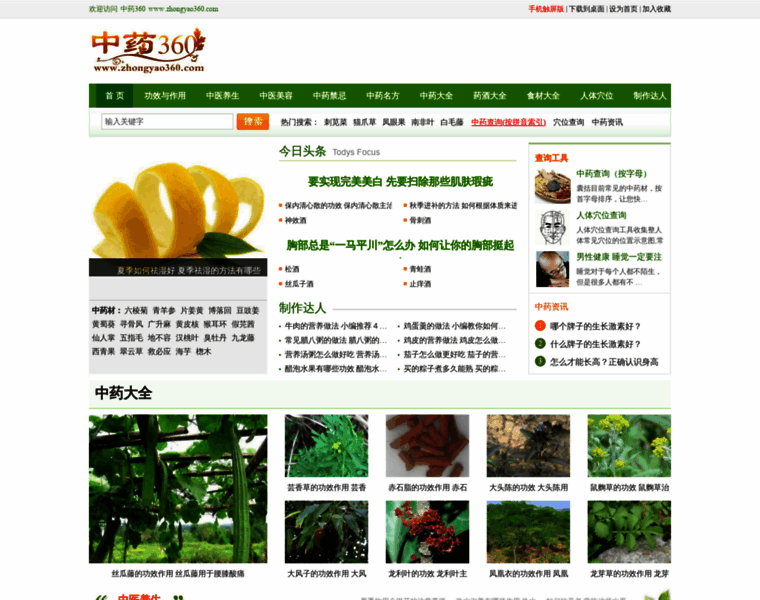Zhongyao360.com thumbnail