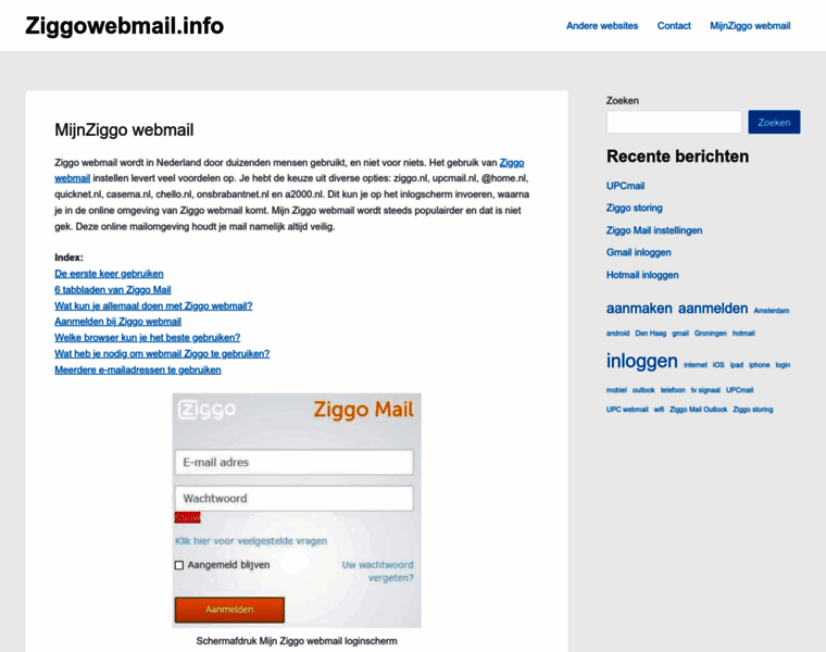 Ziggowebmail.info thumbnail