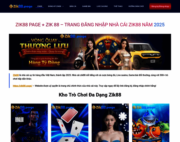 Khám phá Thế Giới Giải Trí Trực Tuyến tại https//zik88.com - Hành Trình Trải Nghiệm Tuyệt Vời