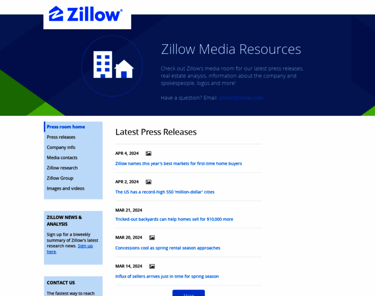 Zillow.mediaroom.com thumbnail