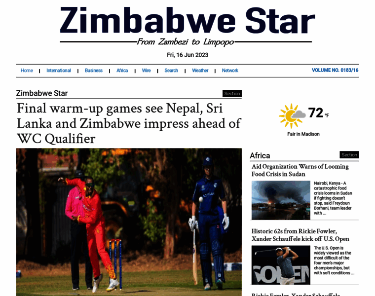 Zimbabwestar.com thumbnail