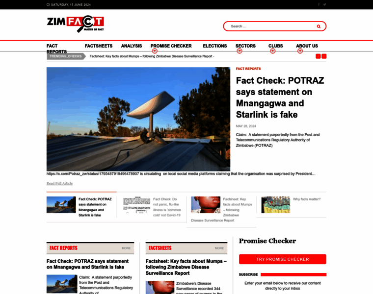 Zimfact.org thumbnail