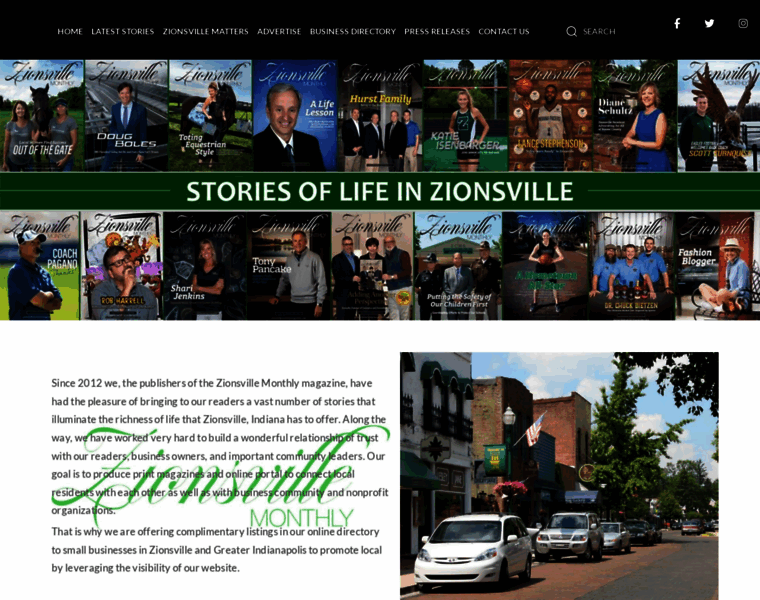 Zionsvillemonthlymagazine.com thumbnail