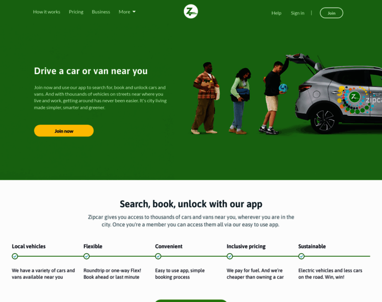 Zipcar.co.uk thumbnail