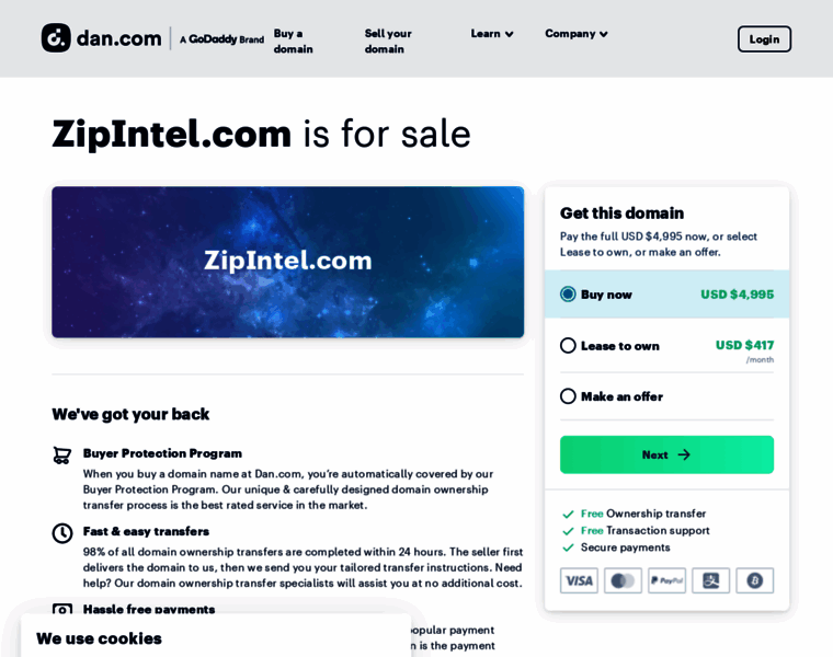 Zipintel.com thumbnail