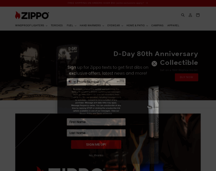 Zippo.com thumbnail