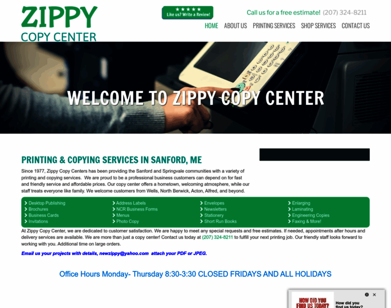 Zippycopycenter.com thumbnail