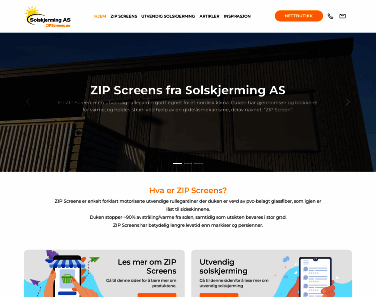 Zipscreens.no thumbnail