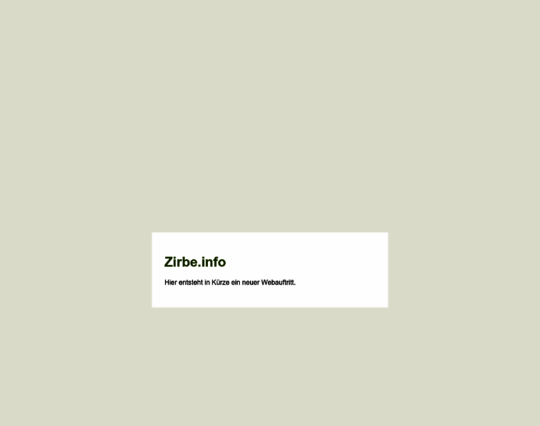 Zirbe.info thumbnail