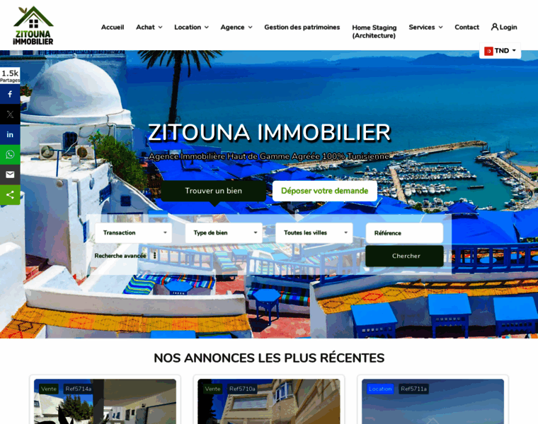 Zitounaimmobilier.com thumbnail