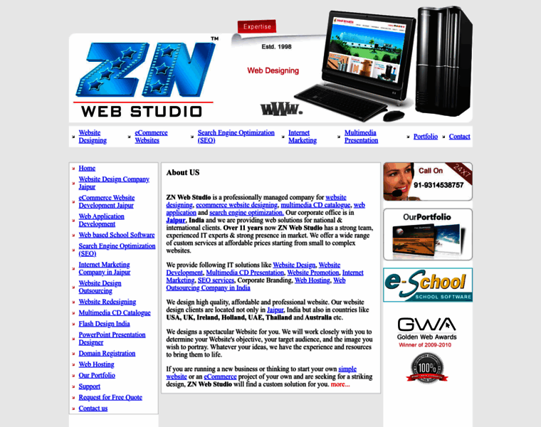 Znwebstudio.com thumbnail