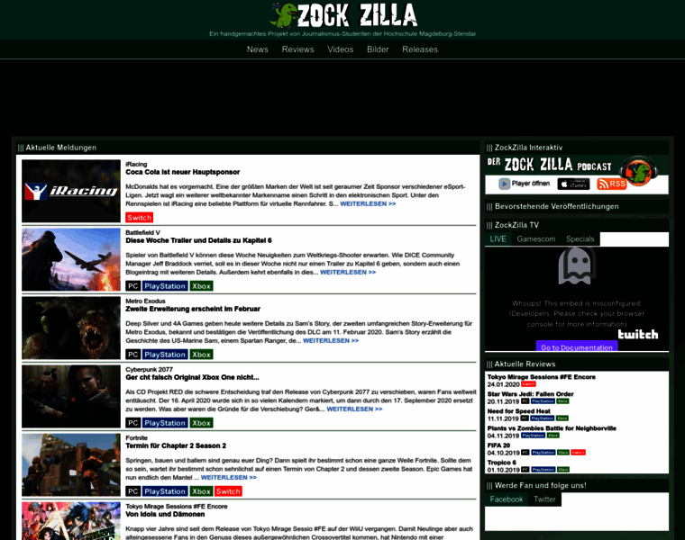 Zockzilla.de thumbnail