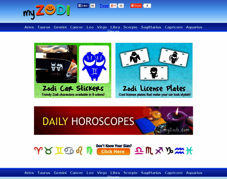 Zodiacstickers.com thumbnail