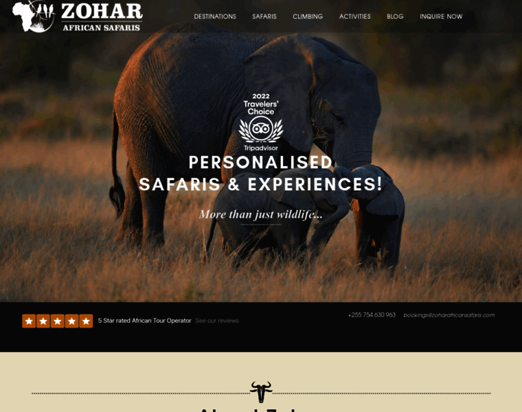 Zoharafricansafaris.com thumbnail