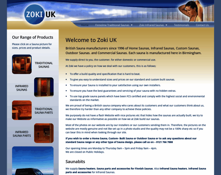 Zoki-saunas.co.uk thumbnail