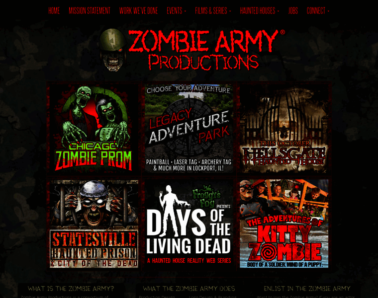 Zombiearmyproductions.com thumbnail