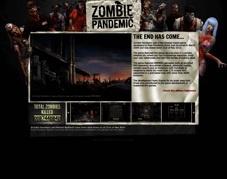 Zombiepandemic.com thumbnail