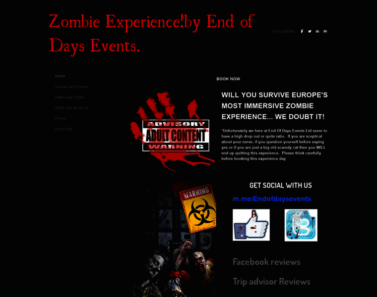 Zombiesurvivalexperience.co.uk thumbnail