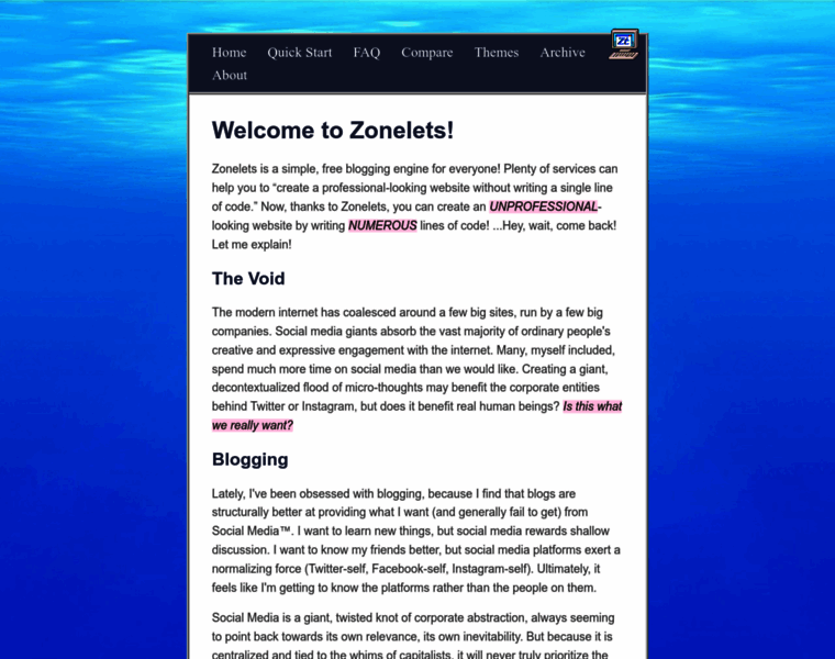 Zonelets.net thumbnail