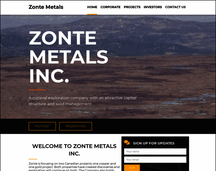 Zontemetals.com thumbnail