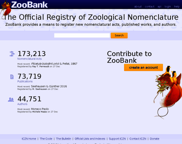 Zoobank.org thumbnail