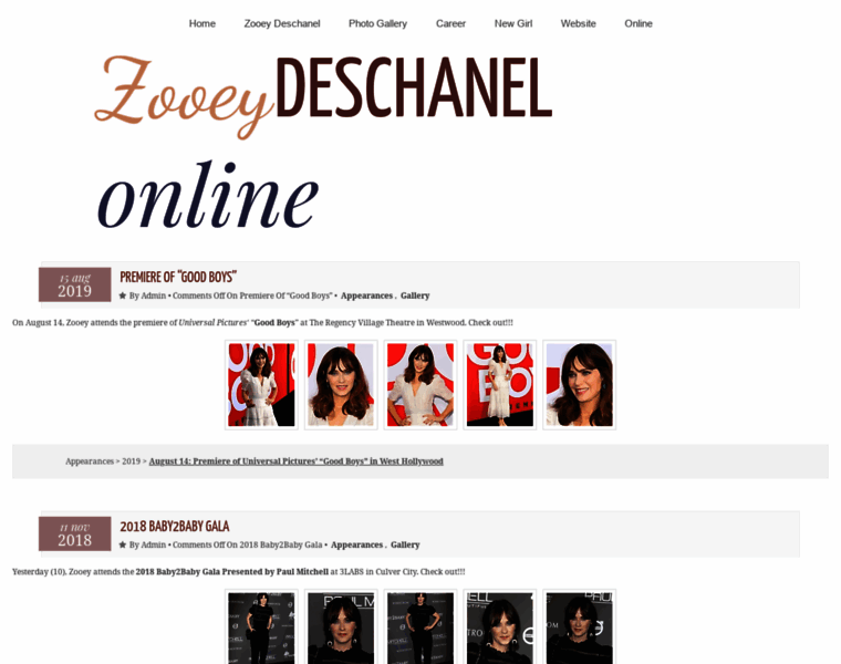 Zooey-deschanel.com thumbnail