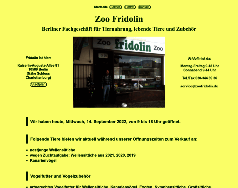 Zoofridolin.de thumbnail