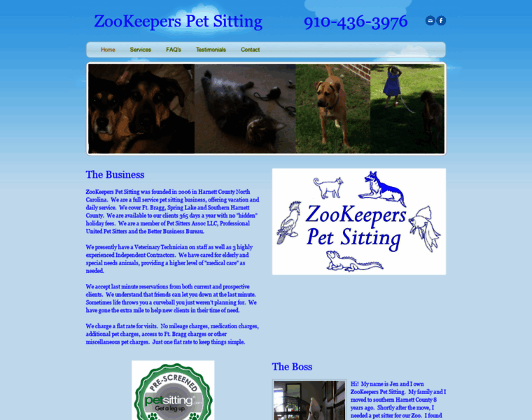 Zookeeperspetsittingnc.com thumbnail