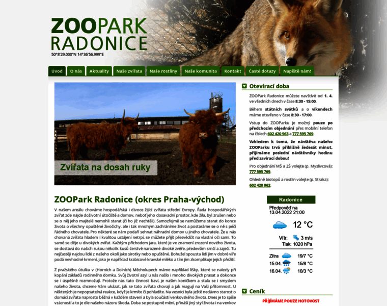 Zoopark-radonice.cz thumbnail