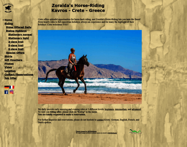 Zoraidas-horseriding.com thumbnail