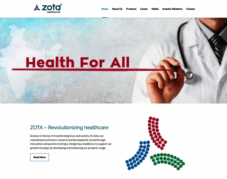 Zotahealthcare.com thumbnail