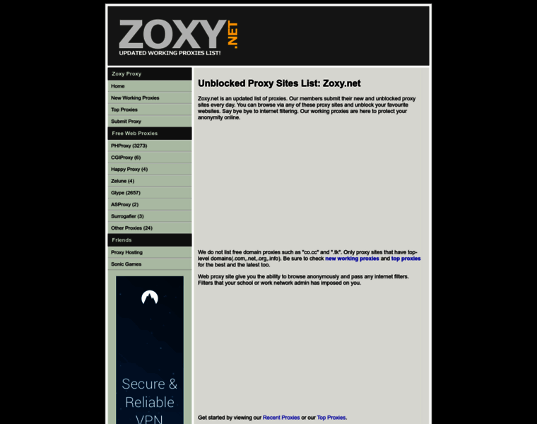 Zoxy.net thumbnail