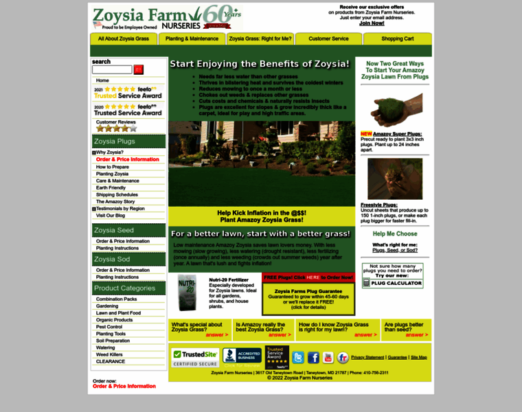 Zoysiafarms.com thumbnail