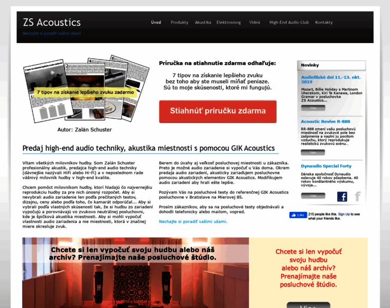 Zs-acoustics.com thumbnail